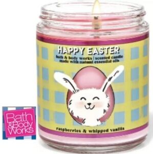 Bath & Body Works Raspberry & whipped Vanilla Scented Single Wick Candle